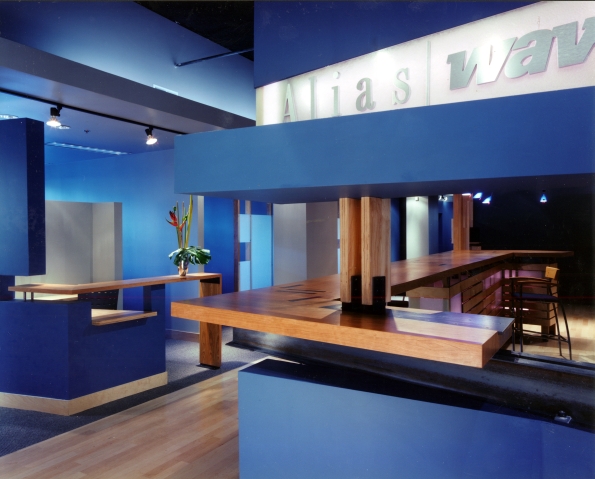 Alias Wavefront reception desk and lobby