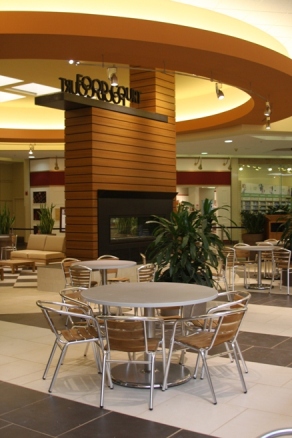 Laurel Park Place food court seating area