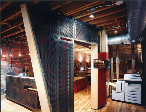Vantine | Guthrie studio copier and millwork area